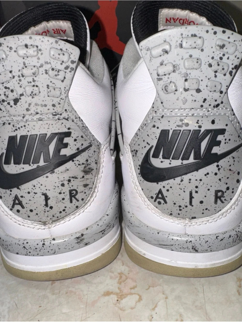 VNDS NEW IN BOX Air Size 10 Jordan 4 Retro OG White Cement Grey 2016